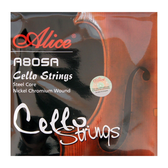 Комплект струн для виолончели, никель Alice фото